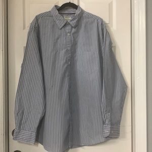 2XLT striped Mens Button down top